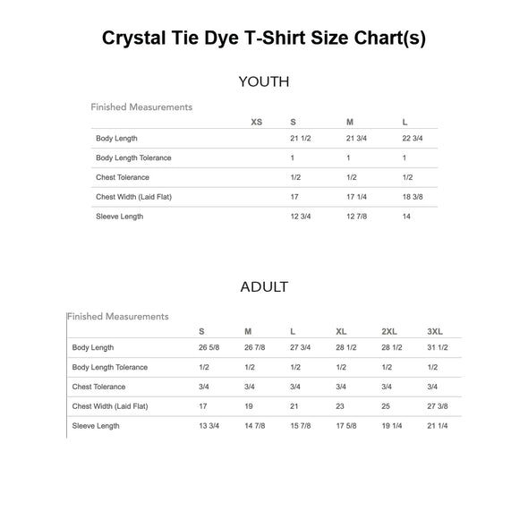 Reynolds - Crystal Tie Dye T-Shirt w/ Raw Edge Bottom - Crystal Kelly