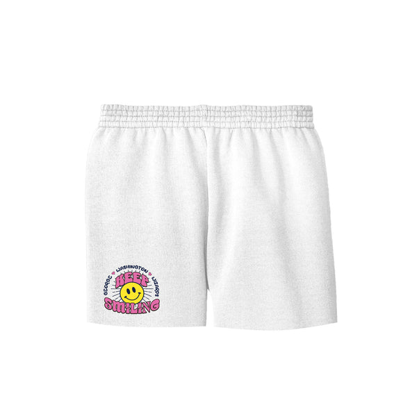 GW - Raw Edge Sweat Shorts - White