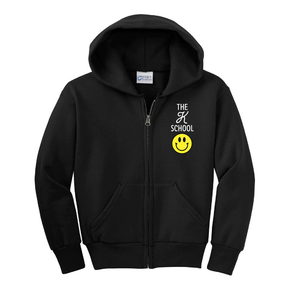 Millburn Co-Op  - K School Classic Zip Hoodie -  Adult / Youth -- Black