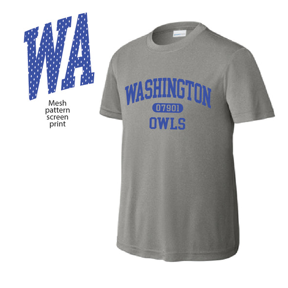 Washington Owls - Performance Shirt - Grey Concrete Heather