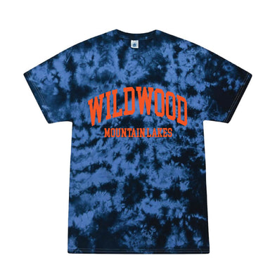 Wildwood - Crystal Tie Dye T-Shirt - Navy/Columbia Blue