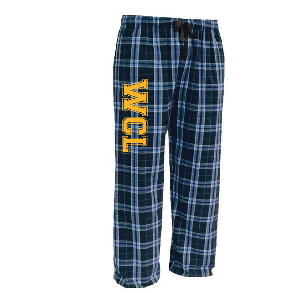 Woodcliff Lake - Flannel Pants - Navy/Columbia Blue